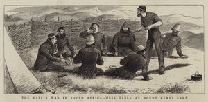 De Kaffir-oorlog in Zuid-Afrika, Mess Table in Mount Kempt Camp